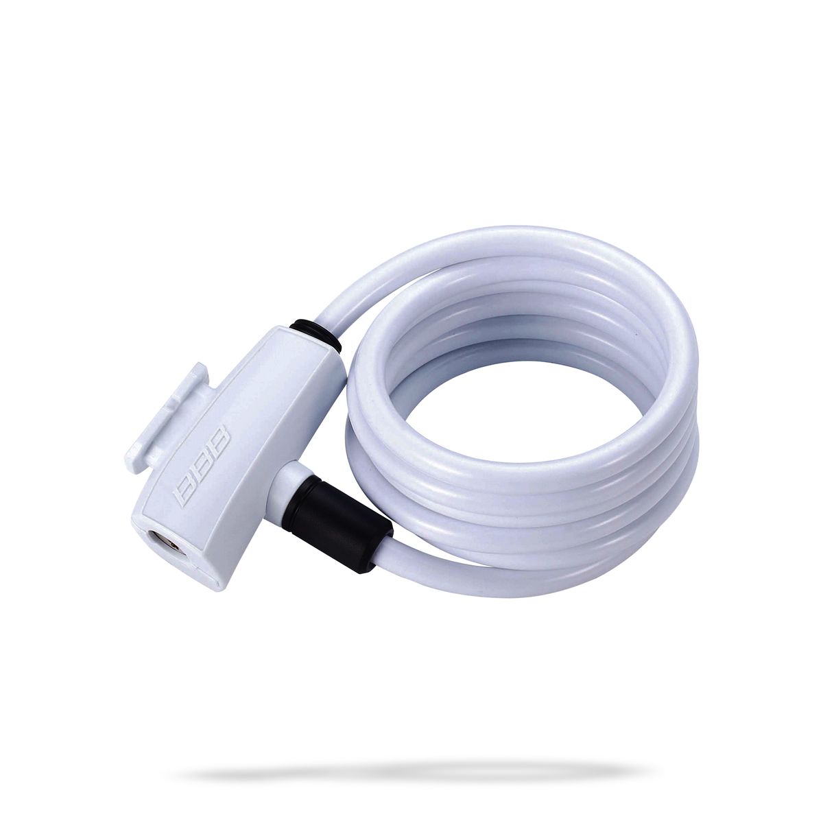 Bbb Quicksafe Bike Lock 8mm X 1500mm (key Lock) [cl:white]