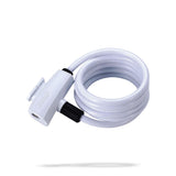 Bbb Quicksafe Bike Lock 8mm X 1500mm (key Lock) [cl:white]