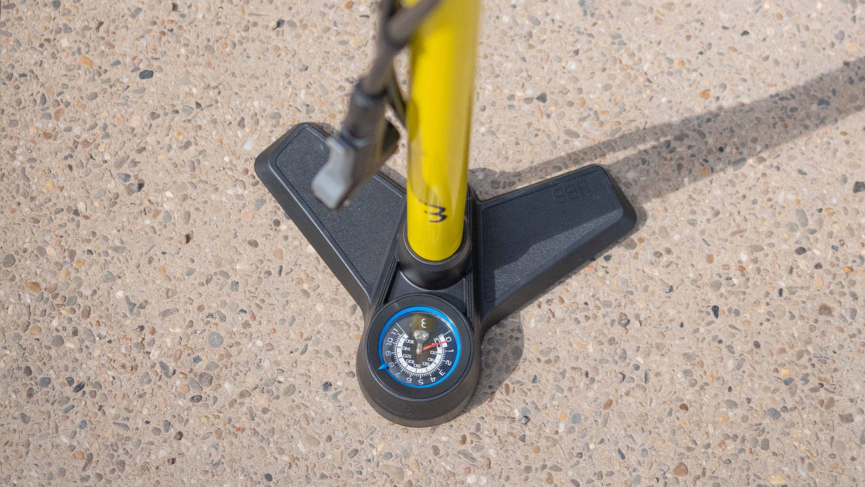 Bbb Floor Pump - Airboost Steel Inc Guage - (bmp-21) [cl:grey]