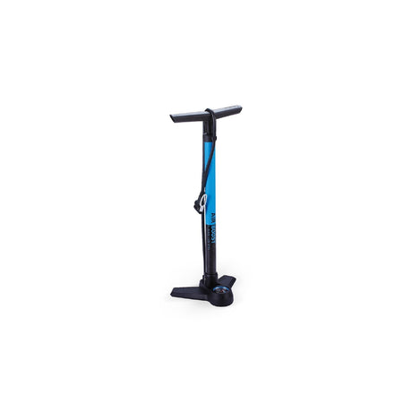 Bbb Floor Pump - Airboost Steel Inc Guage - (bmp-21) [cl:vibrant Blue]