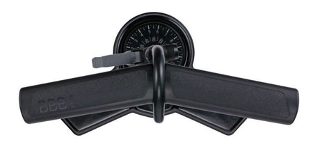 Bbb Floor Pump - Airsteel Extra Tall  - Dual Head 3.0 Inc Large Guage (bfp-27) [cl:black]