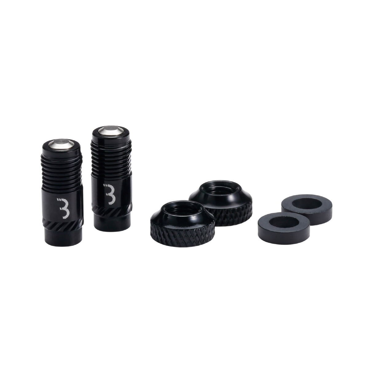 Bbb Valve Caps Corecap - (convert Presta To Shrader) Pair [cl:black]