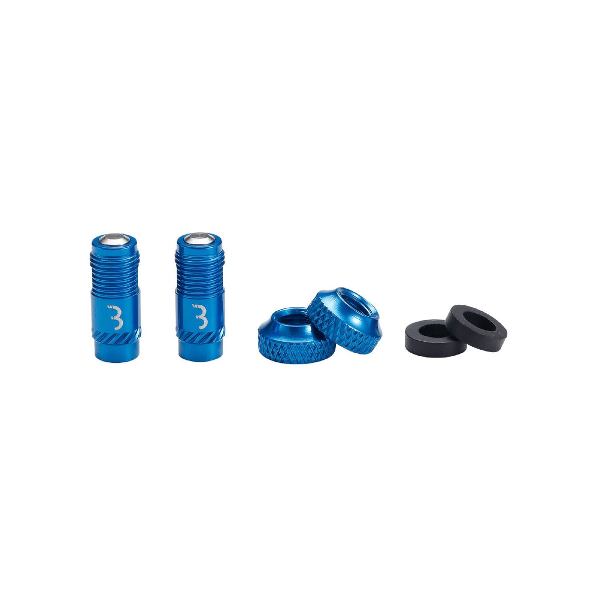 Bbb Valve Caps Corecap - (convert Presta To Shrader) Pair [cl:blue]