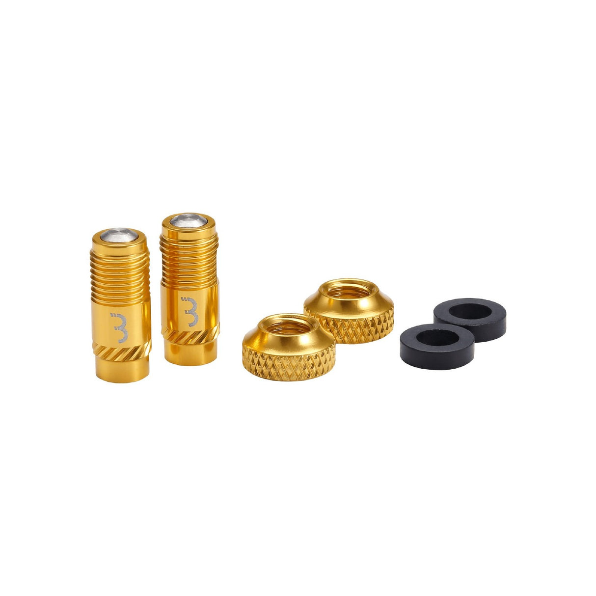 Bbb Valve Caps Corecap - (convert Presta To Shrader) Pair [cl:gold]
