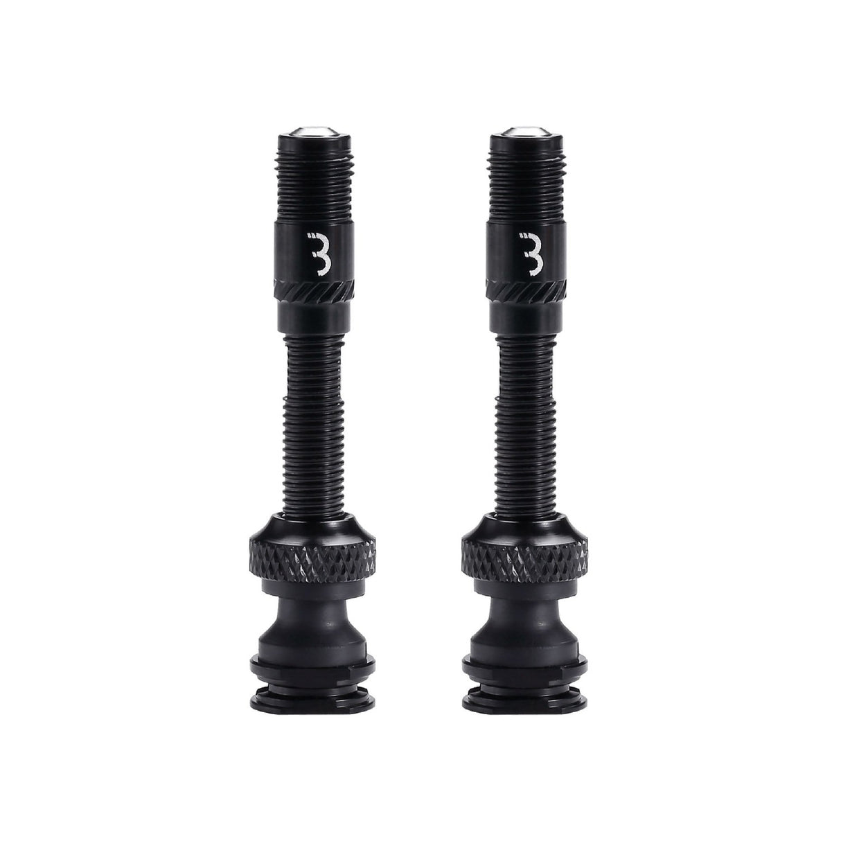 Bbb Valve Caps Corecap - Complete Tubeless Valve Set - (converts Presta To Shrader) Pair [cl:black]