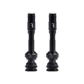 Bbb Valve Caps Corecap - Complete Tubeless Valve Set - (converts Presta To Shrader) Pair [cl:black]