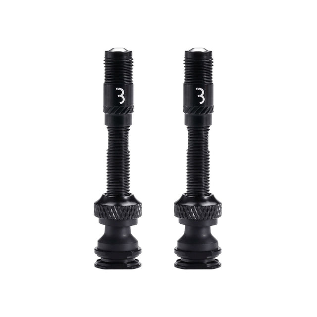 Bbb Valve Caps Corecap - Complete Tubeless Valve Set - (converts Presta To Shrader) Pair [cl:black]