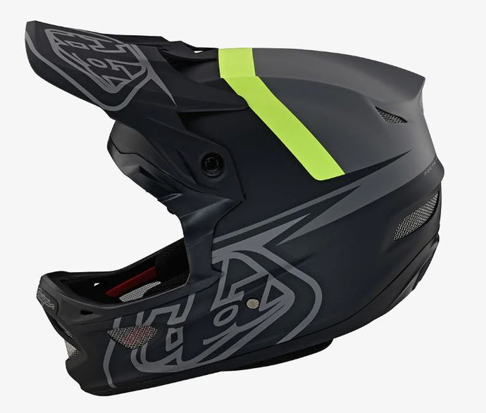 Tld 2022 D3 Fiberlite Full Face Helmet Slant Gray