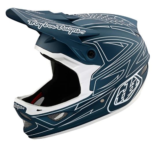 Tld 2022 D3 As Fiberlite Helmet Spiderstripe Blue [sz:x- Large]