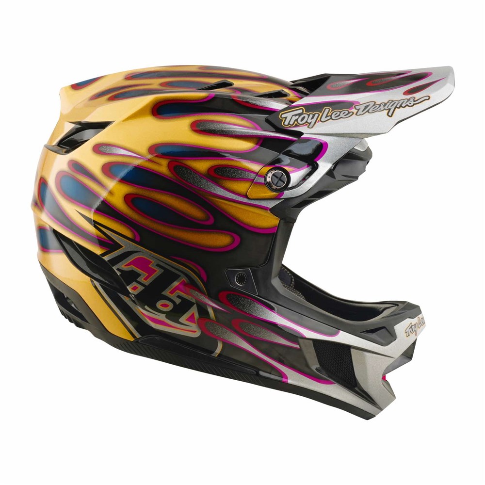 Tld 26.1 D4 Carbon Helmet - Mips Overspray Gold / Black [sz:med / Lge]