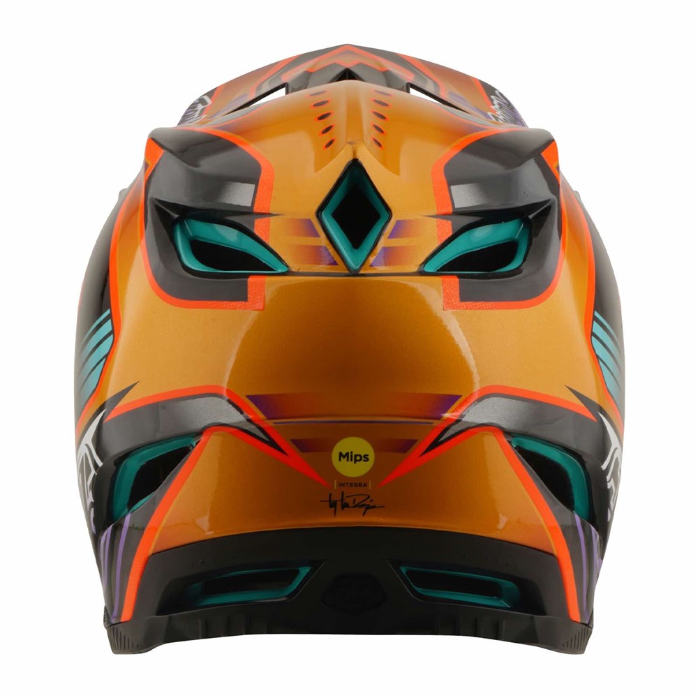 Tld 26.1 D4 Carbon Helmet - Mips Crest Gold [sz:med / Lge]