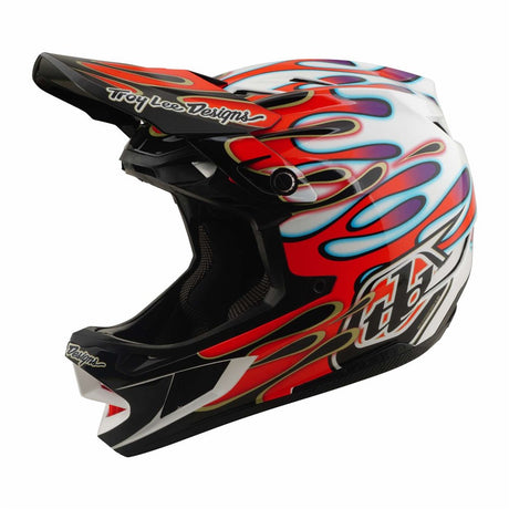 Tld 26.1 D4 Composite Helmet - Mips Overspray White / Red [sz:med / Lge]