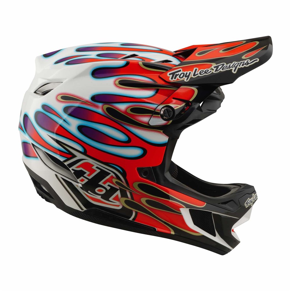 Tld 26.1 D4 Composite Helmet - Mips Overspray White / Red [sz:med / Lge]