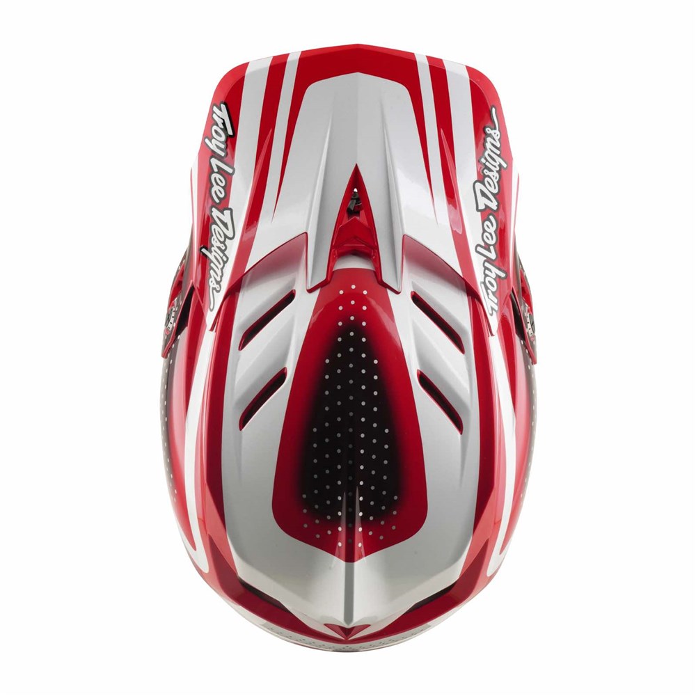 Tld 26.1 D4 Poly Helmet Mips - The Line Fire / White [sz:med / Lge]