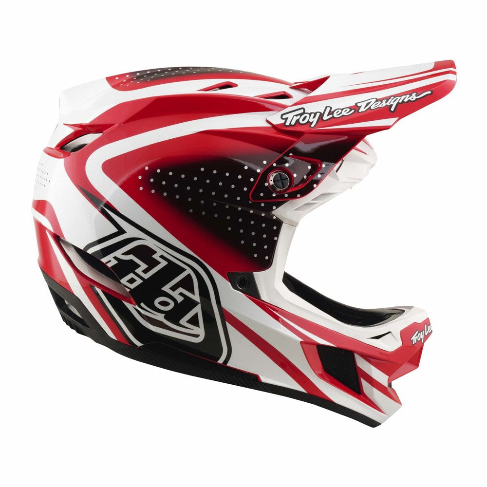 Tld 26.1 D4 Poly Helmet Mips - The Line Fire / White [sz:med / Lge]
