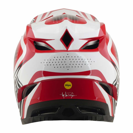 Tld 26.1 D4 Poly Helmet Mips - The Line Fire / White [sz:med / Lge]