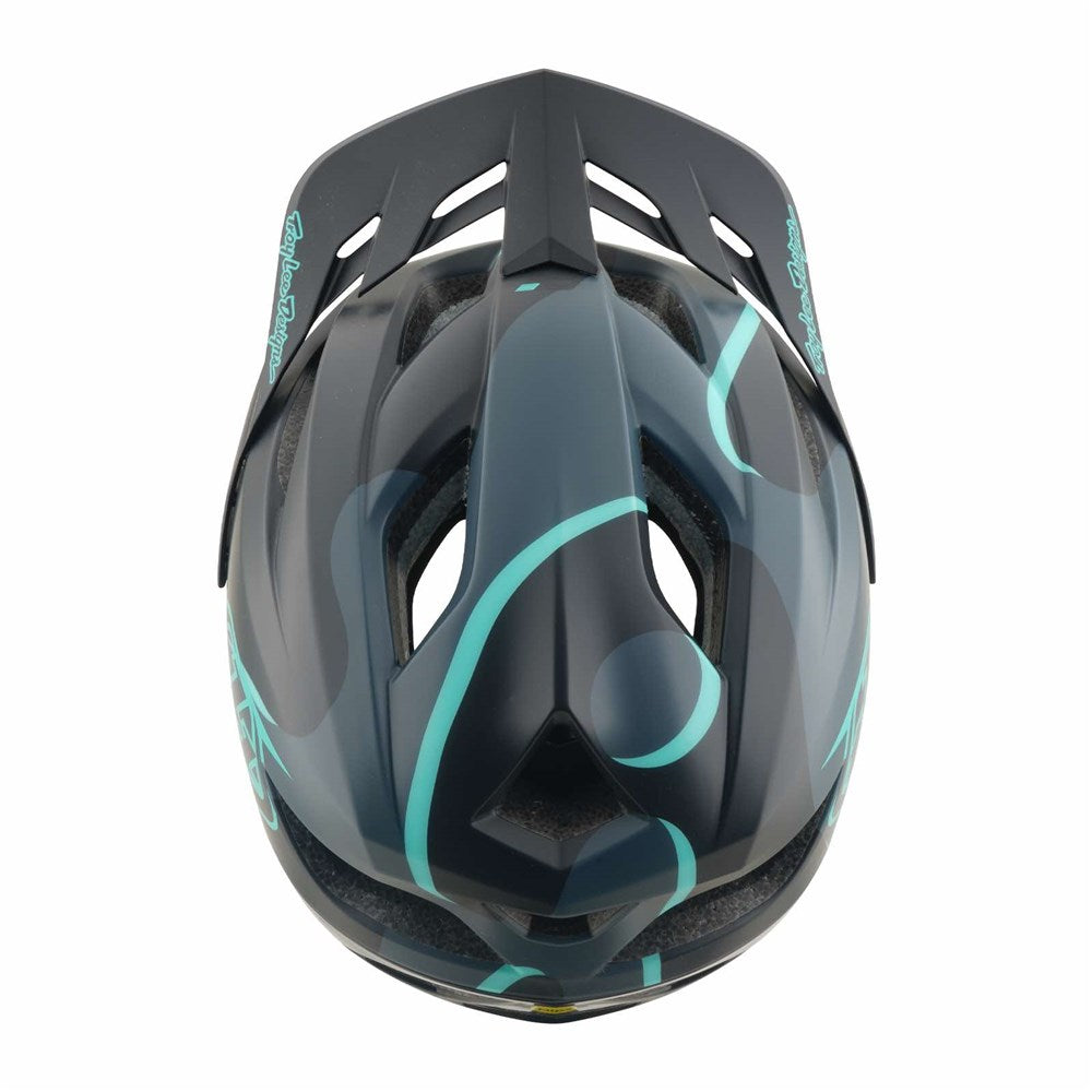 Tld 26.1 Flowline Se Helmet - Mips Badge Carbon / Real Teal [sz:m/l]