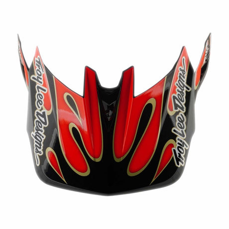 Tld 26.1 D4 Visor - Overspray White / Red - One Size Fits All