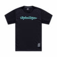 Tld 26.1 Skyline Ride Ss Tee - Signature Black / Real Teal [sz:large]