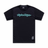 Tld 26.1 Skyline Ride Ss Tee - Signature Black / Real Teal [sz:large]