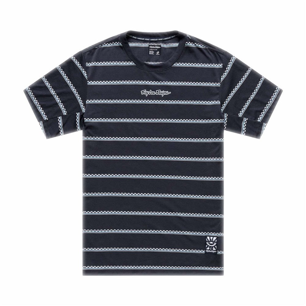 Tld 26.1 Skyline Ride Ss Tee - Checked Out Carbon [sz:large]