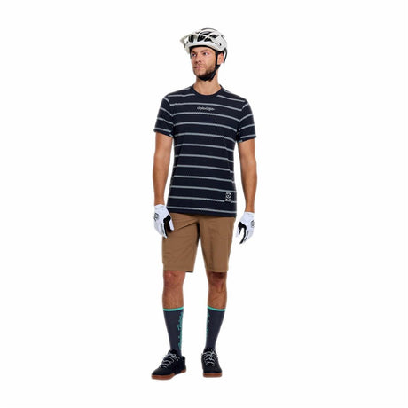 Tld 26.1 Skyline Ride Ss Tee - Checked Out Carbon [sz:large]