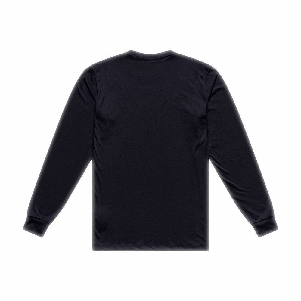 Tld 26.1 Skyline Ride Ls Tee - Signature Black / Real Teal [sz:large]