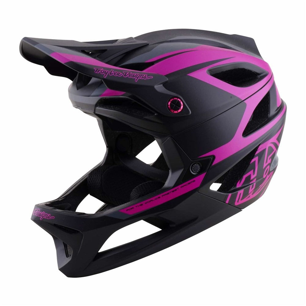 Tld 26.1 Stage 2 Helmet Mips - High Vz Dark Grey / Neon Fuchs [sz:m/l]