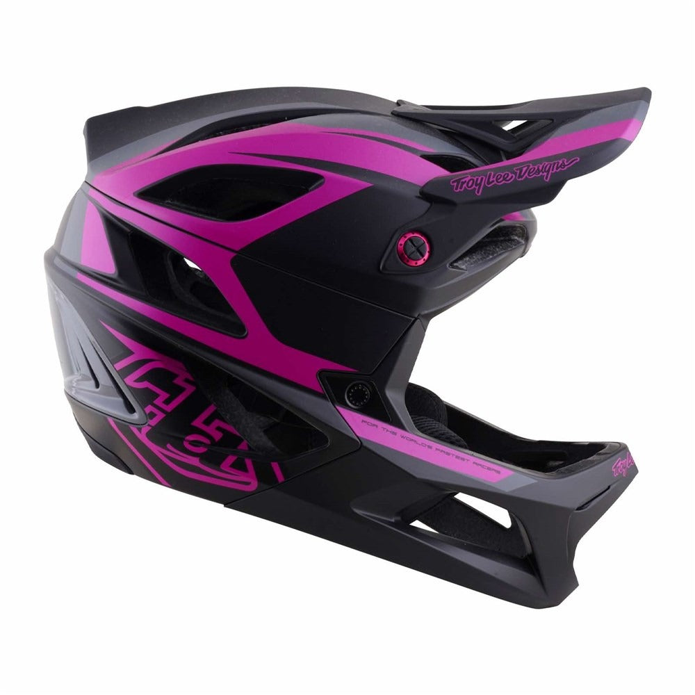 Tld 26.1 Stage 2 Helmet Mips - High Vz Dark Grey / Neon Fuchs [sz:m/l]