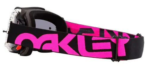 Oakley Goggles Airbrake Mx Black Splatter W/ Dark Grey