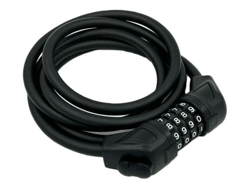 Jetblack Lock - Cable Combo Lock - 10mm X 1800mm - Reset 4-digit