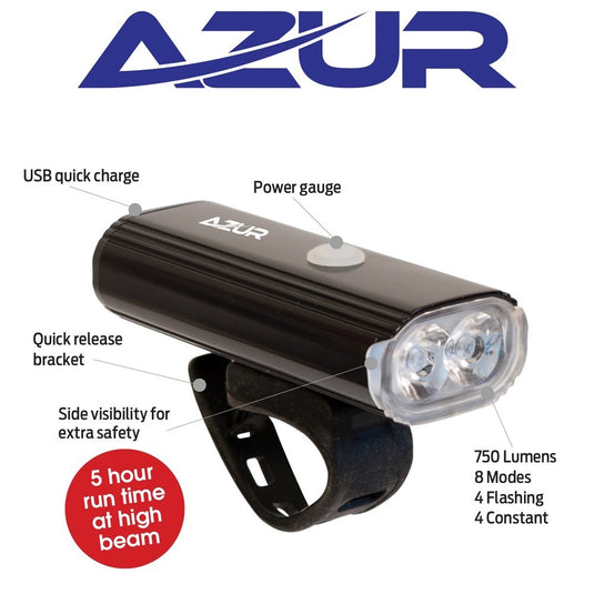 Azur usb shop 1000 front light