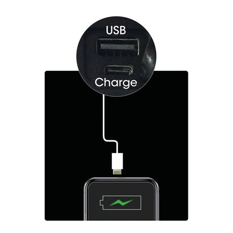 Azur Light - Aurora Front Usb Rechargable With Power Bank - 1200 Lumen