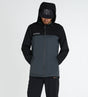 Dharco Mens Rain Jacket Black Grey [sz:x-large]