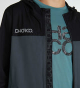 Dharco Mens Rain Jacket Black Grey [sz:x-large]