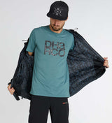 Dharco Mens Rain Jacket Black Grey [sz:x-large]