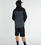 Dharco Mens Rain Jacket Black Grey [sz:x-large]