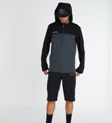Dharco Mens Rain Jacket Black Grey [sz:x-large]