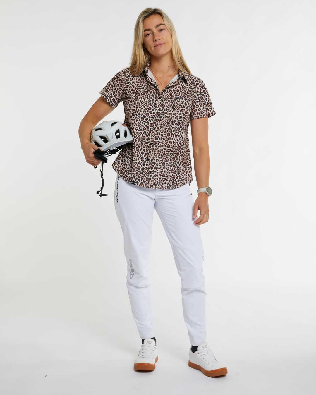 Dharco Womens Tech Party Shirt | Leopard [sz:large]