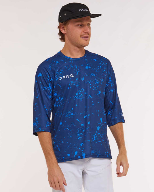 Dharco Mens 3/4 Sleeve Jersey | Out Of The Blue [sz:large]