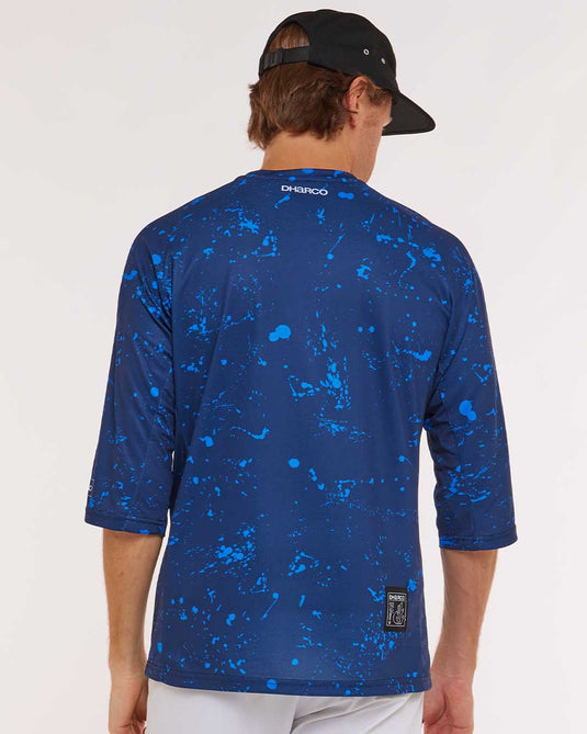 Dharco Mens 3/4 Sleeve Jersey | Out Of The Blue [sz:large]