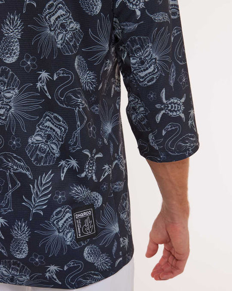 Dharco Mens 3/4 Sleeve Jersey | Dark Fraser [sz:large]