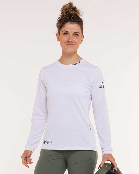 Dharco Womens Gravity Jersey | White Out [sz:large]