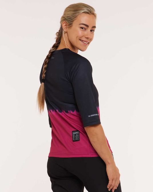 Dharco Womens 3/4 Sleeve Jersey | Cherry Dip [sz:large]