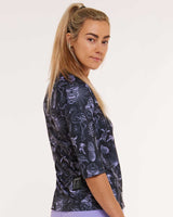 Dharco Womens 3/4 Sleeve Jersey | Purple Fraser [sz:large]