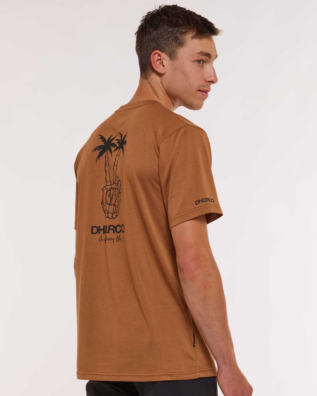 Dharco Mens Short Sleeve Tech Tee | Caramel [sz:large]