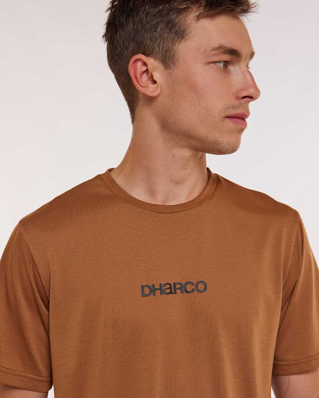 Dharco Mens Short Sleeve Tech Tee | Caramel [sz:large]