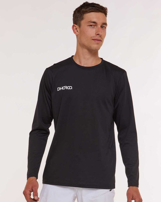 Dharco Mens Long Sleeve Tech Tee | Stealth [sz:large]