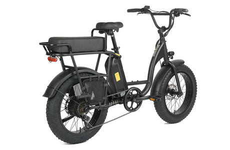 Pedal Brewer - Fat Tyre Cruiser With Bench Seat - 540wh - Unisex - Matte Black