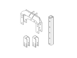 Grip Sport Van Rack - (part 2) Short Bolt On Mount Kit - (212mm - 397mm Clearance)